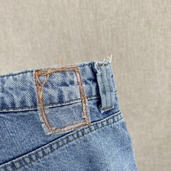 ZARA Jeans Womens 10 Blue Relaxed Straight Whiskering High Rise Light Wash Denim - Picture 8 of 13